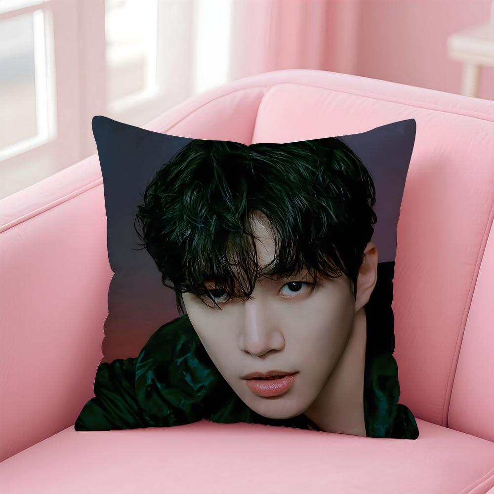 singer charismatic JJunho Cushion Cover Pillow Case Soft Skin Friendly Fabric Concealed Zipper