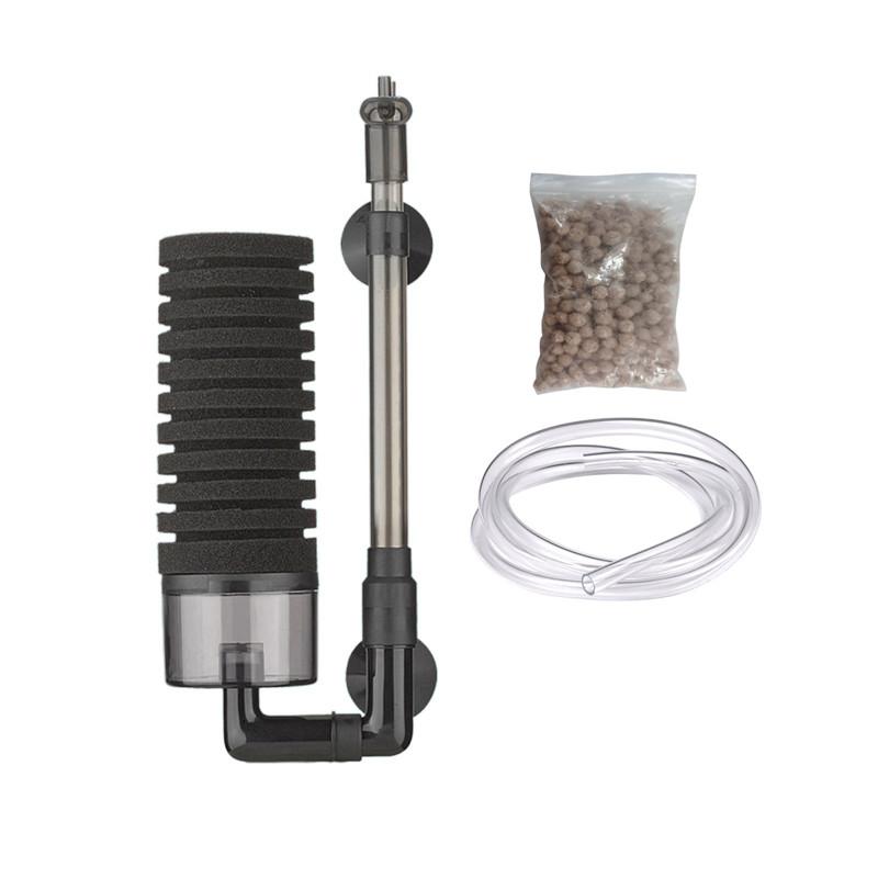 Aquarium Biochemical Sponge Filter Sponge Foams Filter with Suction Cups Quiet for Small Medium Fish Tanks