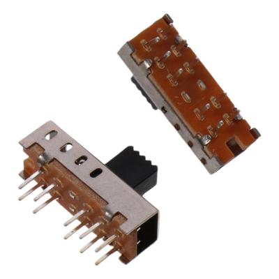 5pcs Miniature SS-24E01 Micro Slide Switch 10P 2P4T 5mm Toggle Toggle Switch 4 Position Vertical Micro Switch