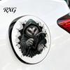 Halloween Car Sticker Spider Decorative for Car, Broken Hole Effect Dog Cat Holiday Decoration Decal Owl Self-Adhesive Sticker, Waterproof Removable