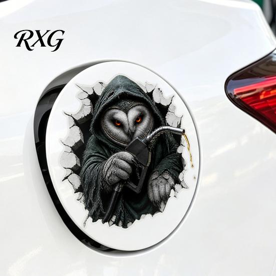 Halloween Car Sticker Spider Decorative for Car, Broken Hole Effect Dog Cat Holiday Decoration Decal Owl Self-Adhesive Sticker, Waterproof Removable
