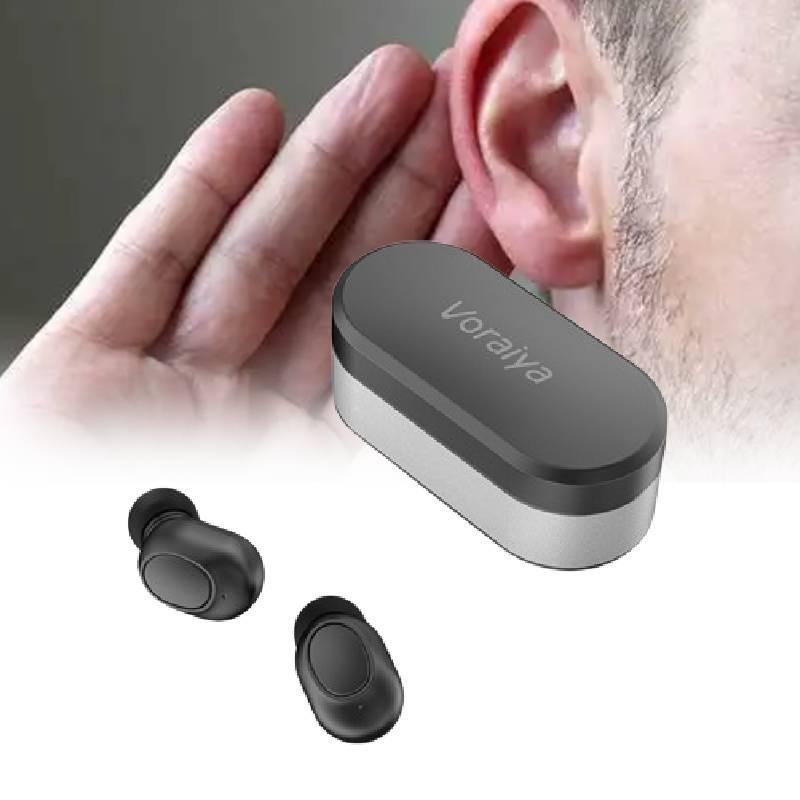 Elderly Voice Amplifier Tws Dual Earbuds Magnetic Charging Bluetooth Earbuds With Noise Cancelling