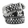 Adjustable Punk Waist Belt With Rhinestones Detail, Stylish PU Leather Waistband Sash For Casual Outfit