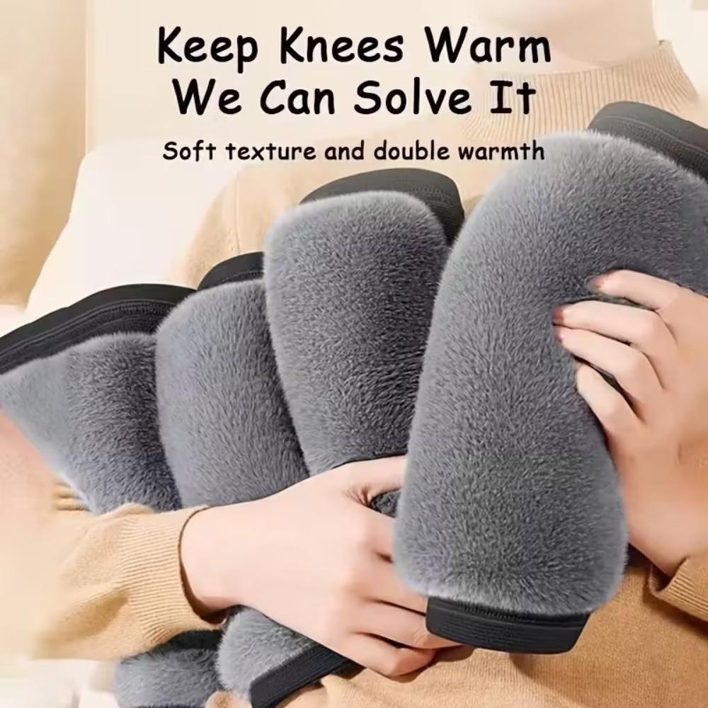 Plus Velvet Elderly Leg Sleeve Warm Knee Warmers New Thickened Knee Pads Cold Legs