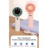 Powerful Handheld Fan Low Noise Cooling Fan for Outdoor,-Green
