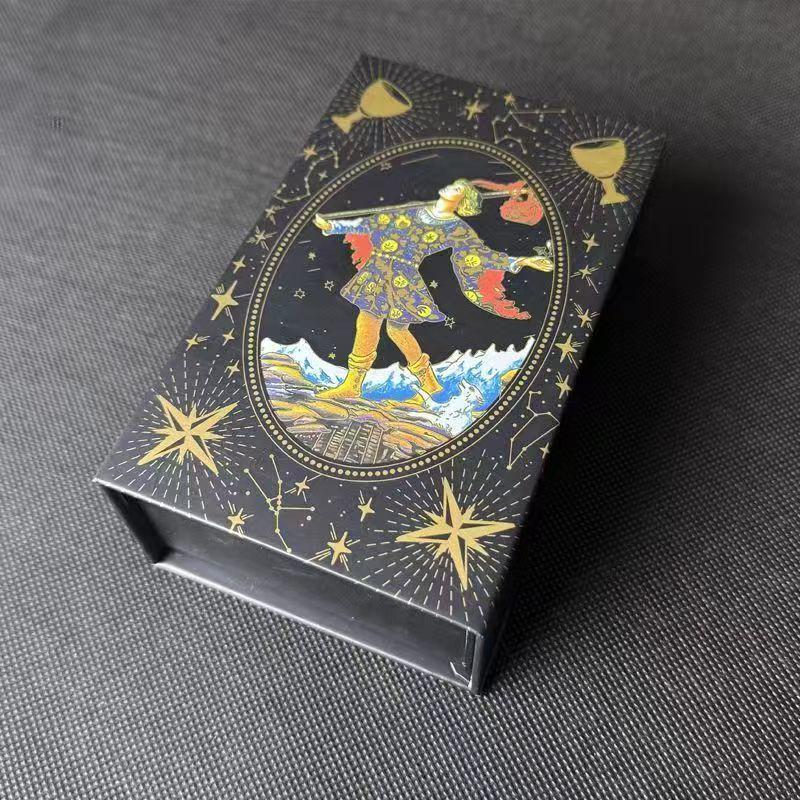 Genuine Weite Gold Foil PET Tarot Deck - Full Set Printed Tarot Board Game Cards