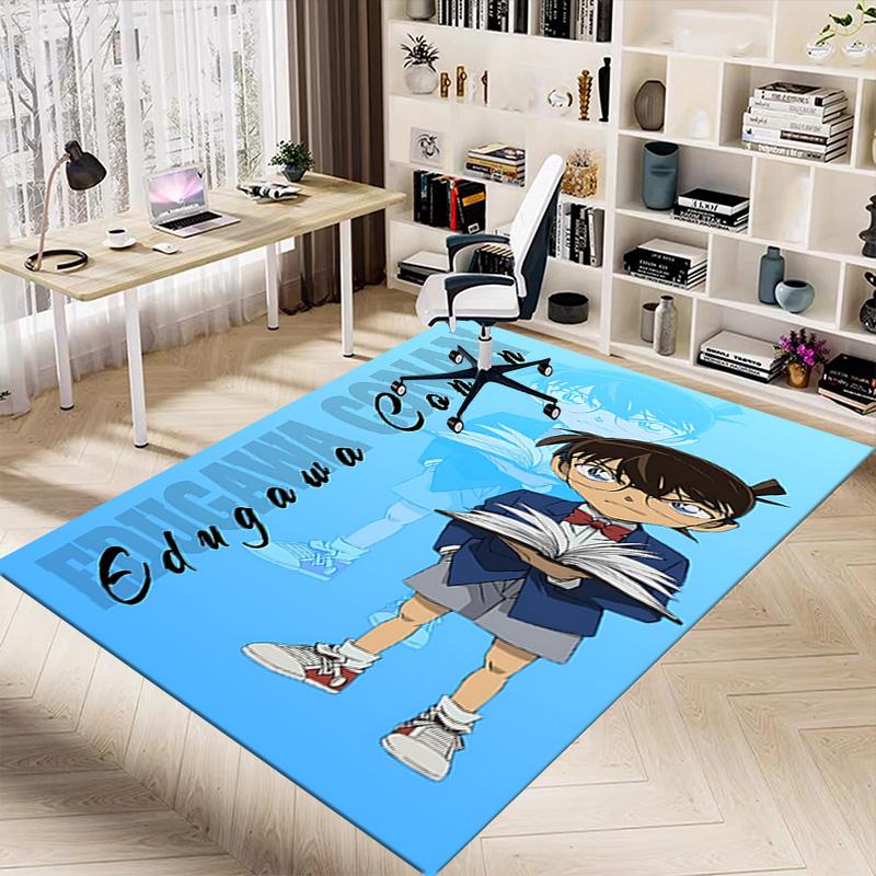 1pc Detective Conan Mystery Carpet for Playroom Bedroom Living Room Sofa Home Decor,kids Game Area Rug Non-slip Floor Mat Y72327
