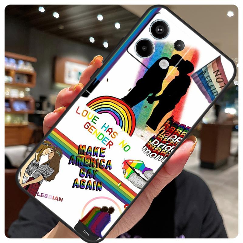 Gay Lesbian LGBT Rainbow Pride Case For Xiaomi Redmi Note 11 10 12 13 14 15 Pro Plus Cover For Redmi 15 15C 10C 12C 13C 14C