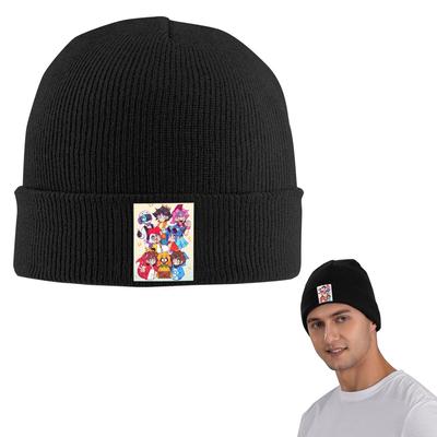 Compas Family Warm Knitted Cap Hip Hop Bonnet Hat Autumn Winter Outdoor Beanies Hats for Men Women Adult