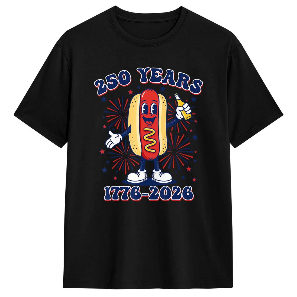 Funny Bad Day To Be A Hotdog 4th Of July Independence Day T Shirt Summer Fashion T Shirts Cotton Oneck Plus Size 5xl Top Tees