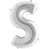 Foil Balloon Letter 40' S Silver