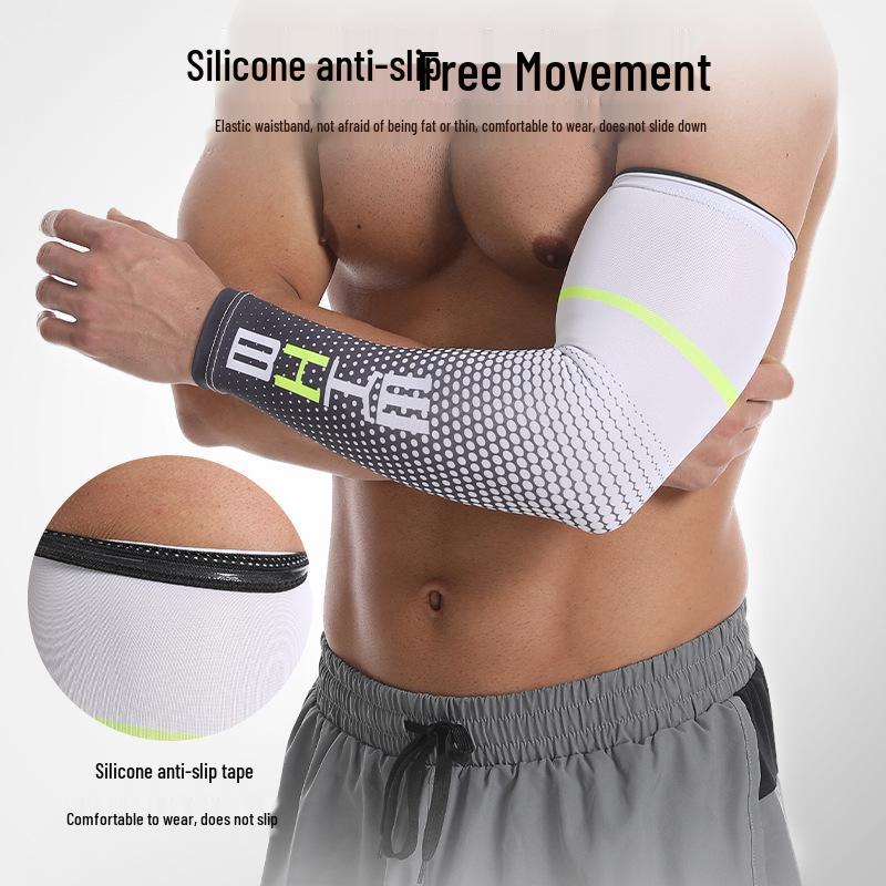 Unisex Sun Protection Ice Silk Arm Sleeves for Outdoor Sports – Breathable, High Elasticity, Extended Fit for Cycling & Climbing.