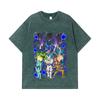 275 GSM Washed T-shirts 100% Cotton Dragon Ball V38 Dragons Print Unisex Heavy Cotton T Shirt