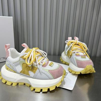 Moda 2025 Nuove Scarpe da Donna Zeppa Sneakers Traspiranti Moda Stringate Comodi Scarponcini Autunno Saldo Caldo Scarpe Sportive da Donna Mujer