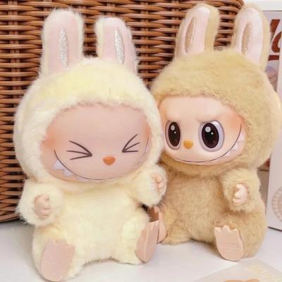Cute Labubu The Monsters Box Toy Sweetheart Vinyl Doll Kawaii Backpack Pendant Decoration Plush Doll Clothes Keychain Gifts