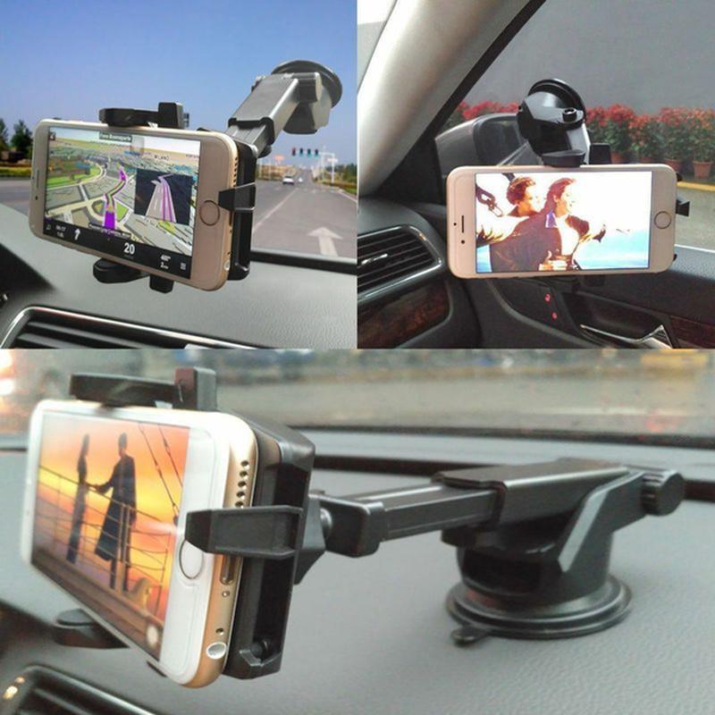 Universal Suction Cup Car Phone Holder 360° Dashboard Windshield Mobile Phone Mount Stand GPS Bracket for IPhone Xiaomi Huawei