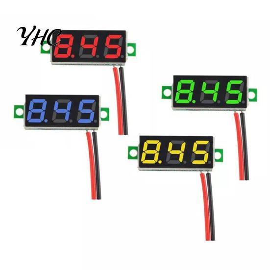 Spannungsprüfer Einstellbar Hohe Genauigkeit Mini-Voltmeter 0,28 Zoll Zwei-Draht Digital für Auto