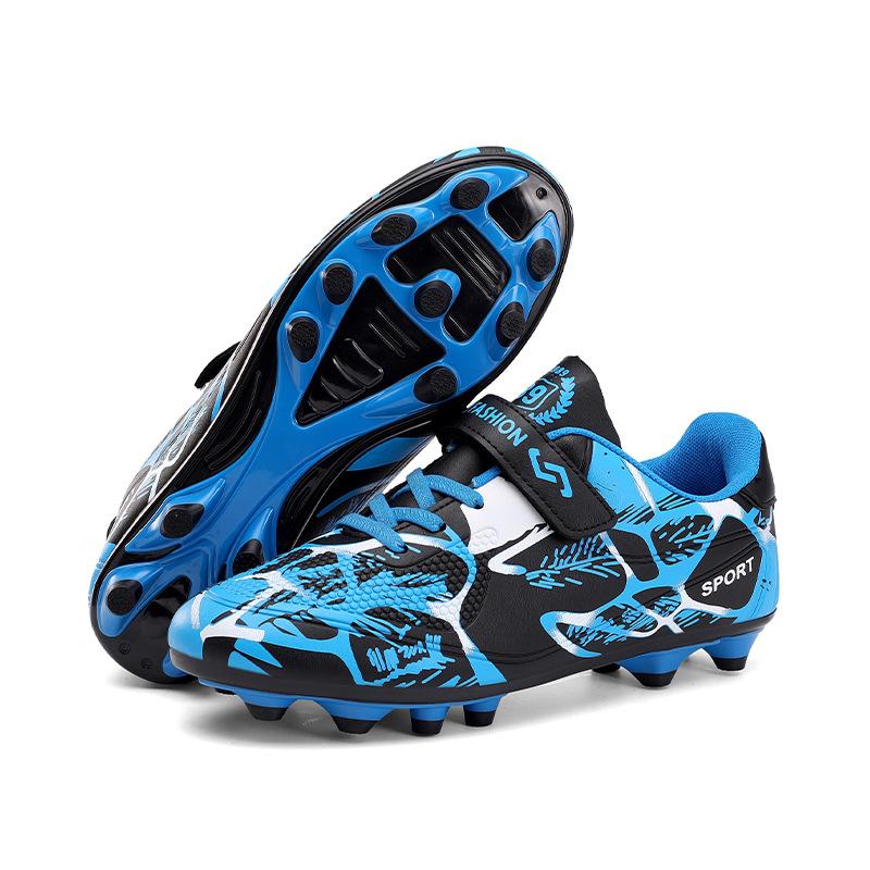 Boys and Girls Breathable Comfortable Sports Leisure Low Top Long Nails Shredded Nails Football Shoes Grass Competition Students