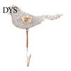Gold Silver Red Bird Tree Ornaments Glitter Christmas Ornament with Metal Clip for Decoration, Sparkling Tabletop Floral Decor Figurine, Sequins