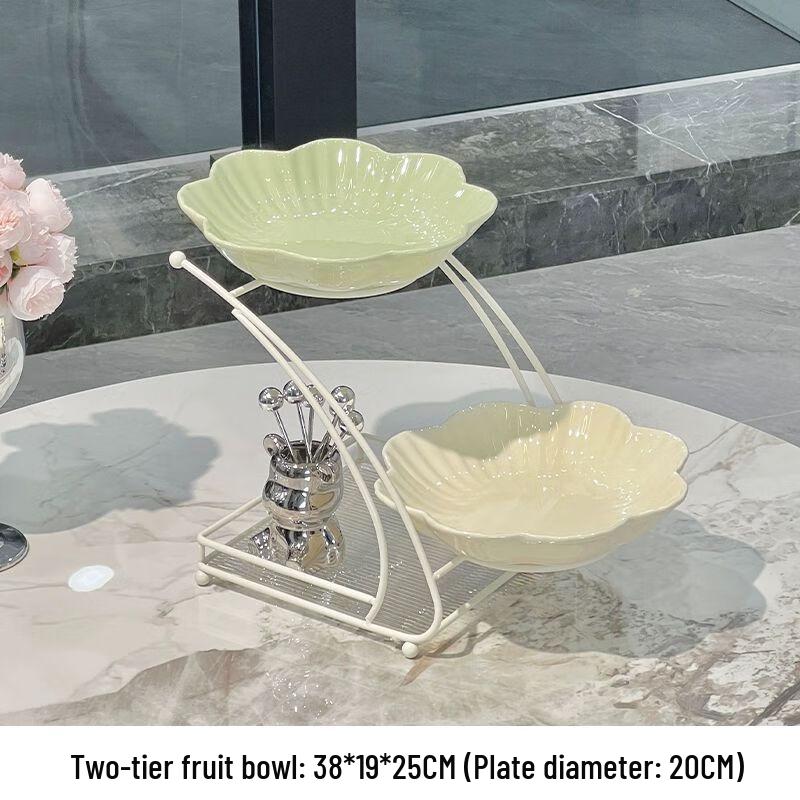 Xuan Kun Pai European Ceramic Multi-Tier Fruit Plate