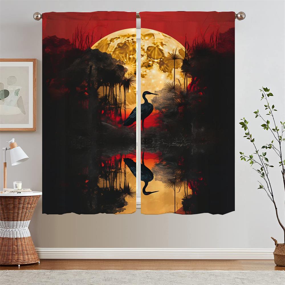 

Цветок Павлин Сорока Рождественские Шторы для Гостиной Кухни Шторы по Скидке Бесплатная Доставка Шифоновые Шторы Подхваты Кудри W50xH70cmx2pcs-CL