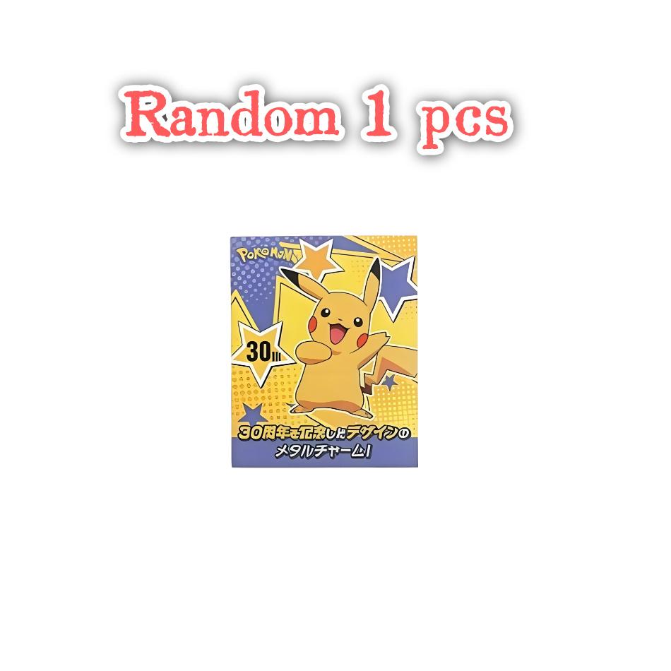 6-Style Anime 30Th Anniversary Pok  Mon Commemorative Edition Action Figurine Pikachu And Its Friends  Model Doll Plaything Gi