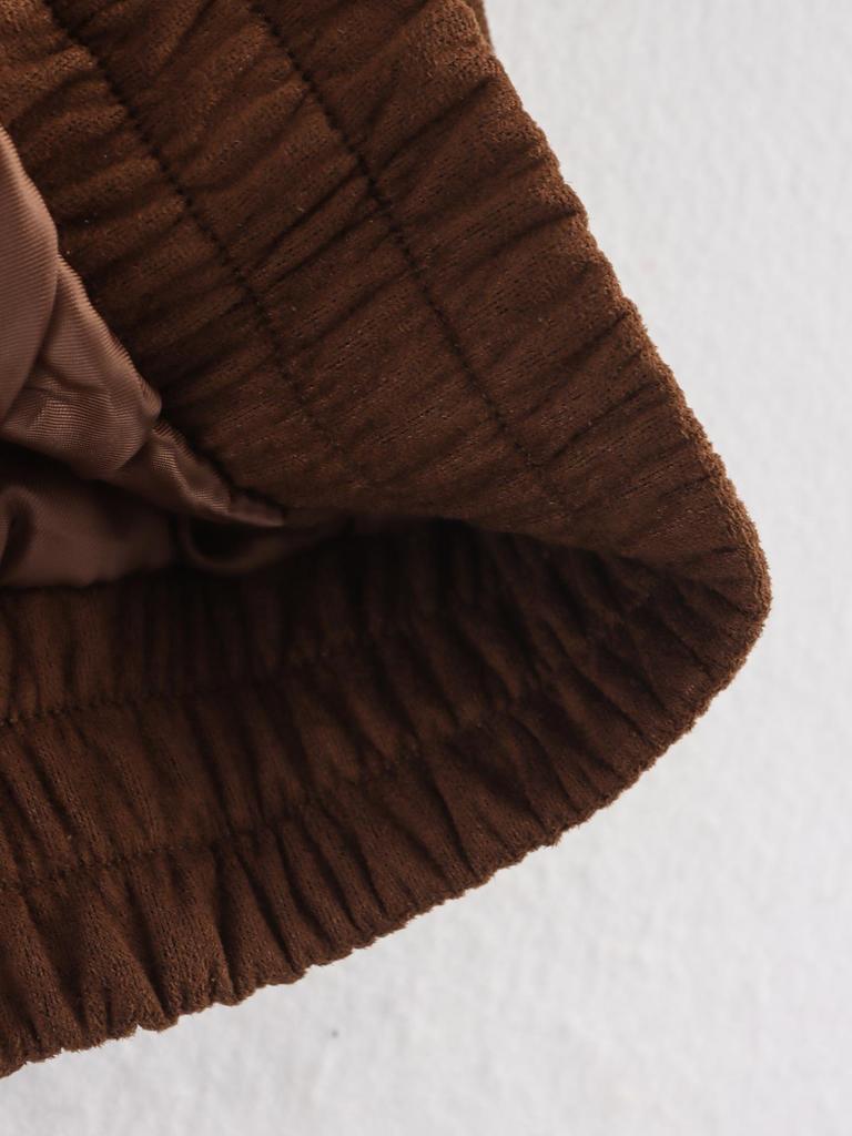 European & American Women's Suede Texture Jacket Coat