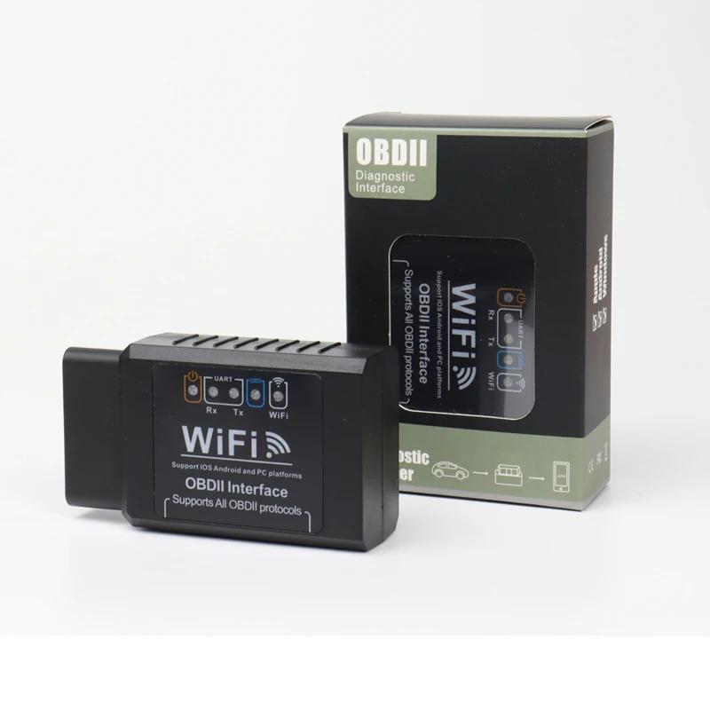 

ELM327 WiFi OBD2 Сканер кодов Диагностические инструменты для автомобиля V1.5 WIFI для Android/IOS/ПК Адаптер интерфейса OBD2