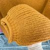 Women's Plus Size Chunky Knit Roll Neck Sweater - Solid Color Loose Pullover for Autumn/Winter