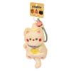 Chaveiro de Pelúcia de Gatinho Kawaii com Som de Aperto Desenho Animado Boneca de Pelúcia Argola de Chave Fofo Feminino Porta-Chaves Pingente de Bolsa Decoração de Mochila Presentes