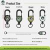 Telescopic Buckle Backpack Fishing Rope - Anti-Lost Lure & Key Holder