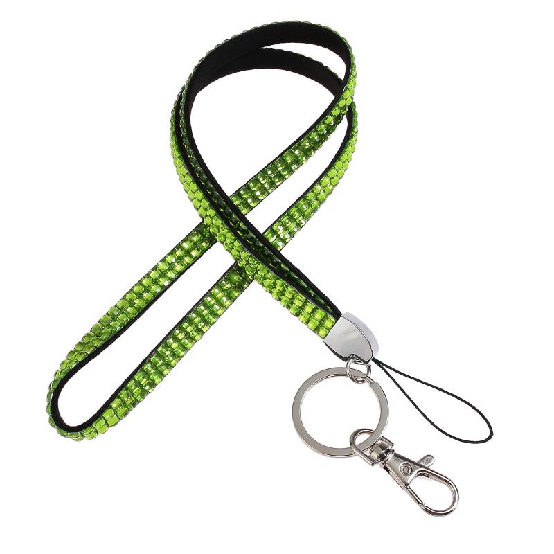 Strong Rhinestone Card Holder Lanyard with Advanced Tensile Durability for School Events and Office Staff