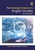 The The Routledge Companion To English Studies Book