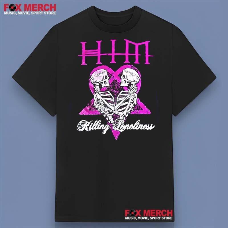 Unisex shirt Cotton Oversize Large Size HIM Band Killing Loneliness Shirt 2025 Gift For Fans Size S-5XL Shirt