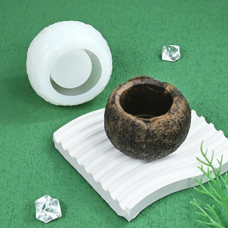 Coconut Silicone Baking Molds Food Grade Silicone Tenperature Resistant for Handmade Candle Soap Chocolate Mousses Jelly