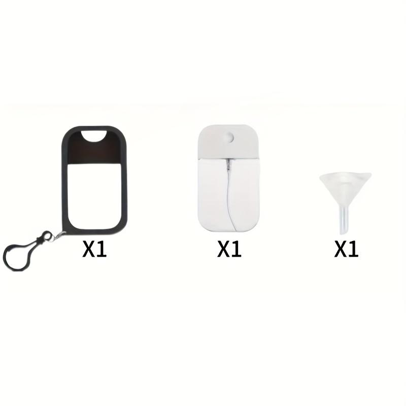 3-Set (Spray Bottle and Case and Funnel) Portable Refill Bottle Mini Spray Bottle Fine Mist Travel Toner Moisturizing Perfume Bottle 1pc