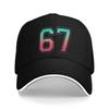 Summer 67 Graphic 6 7 Six Seven Baseball Cap  Running Hippie Fashion Print Sun Trucker Hat Men Women Hot Sale Baseball Caps