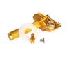 For ATV Quad Bike Motocross Moped Scooter Bike CNC Aluminum Parts 7/8" 22mm Universal Motorcycle Accelerator Throttle Twist Grip,Golden.