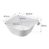Yamazaki Magnetic & Hook-On Wash Basin White Tower 5378, Approx. W29.5xD27xH9cm
