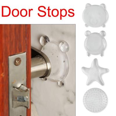 Wall Shockproof Door Stops Handle Bumpers Transparent Protection Stickers Anti Collision Pads