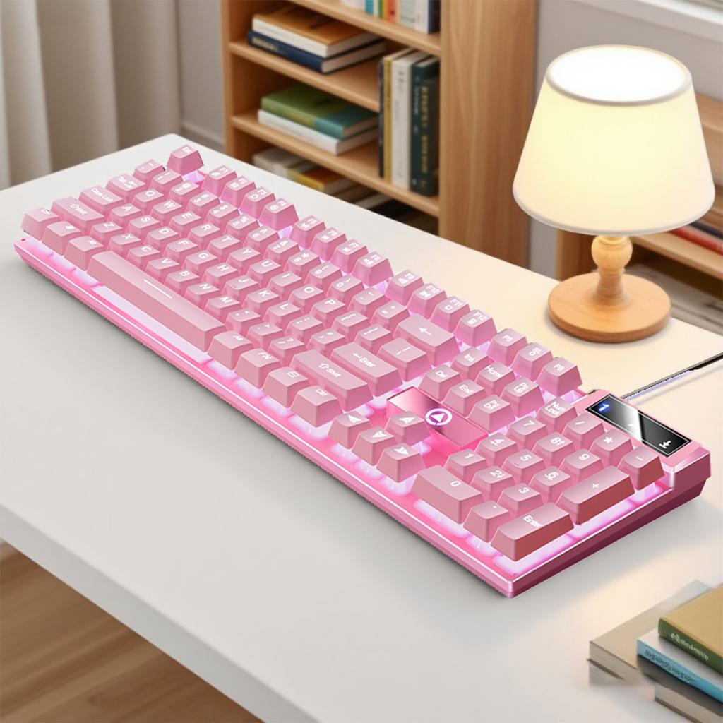 YINDIAO K500 Kabelgebundene Tastatur Gaming Laptop Desktops PC Computer Büro Zubehör Flache Gamer Tastaturen Mit Nummernblock