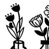 3 Pieces Iron Aesthetic Statue Cute Flower Vase Table Decor for Bedroom Living Room Kitchen Farmhouse Apartment Office Vase Set