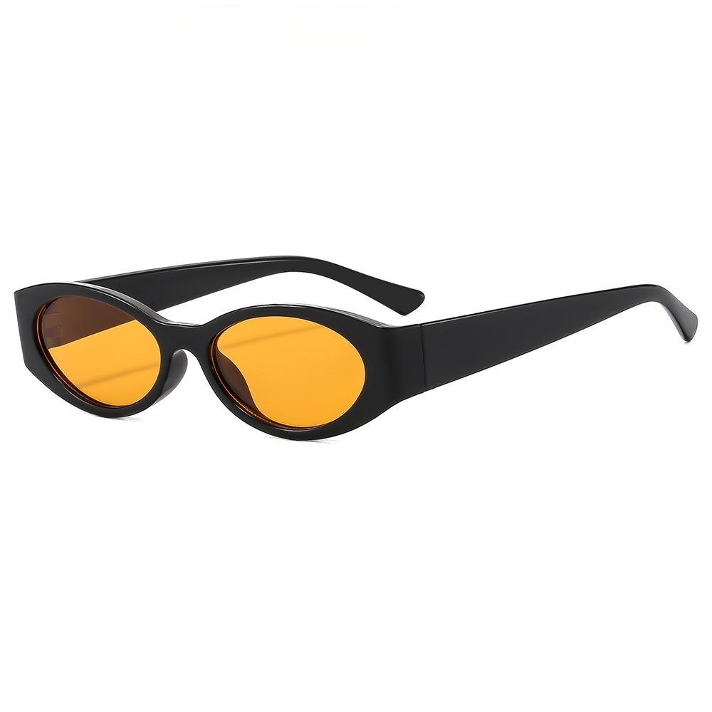 Retro Oval Frame Sunglasses Women Fashion Small Frame Sun Glasses Men Sunglasses Punk Cat Eyes Sunshade Sun Protection Eyewear