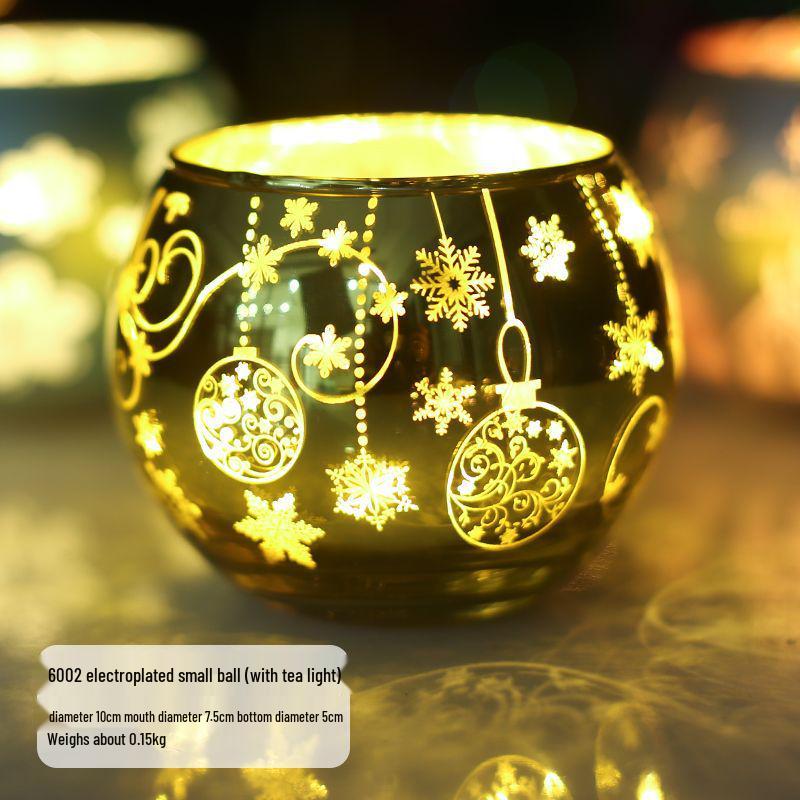 

Скандинавский Ретро Стеклянный Подсвечник: Романтическое украшение для стола при свечах на Рождество