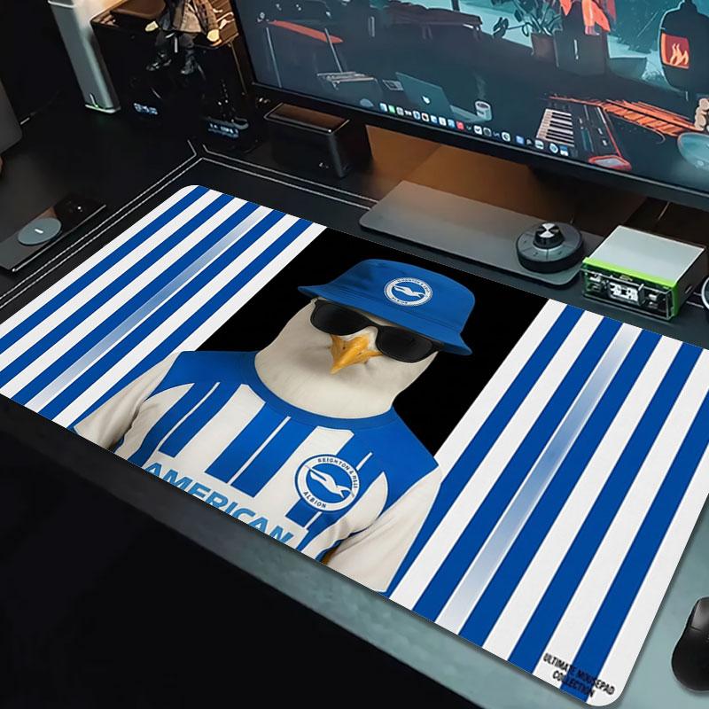 Brighton & Hove Albion Large Size Mouse Pad Large Gaming Table Cushion Non-slip Laptop Tablet Big Mousepad XXL Mat Mini PC Playmat With Lock Edge