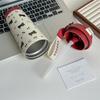Floral Kitten Design 550Ml Dual-Drink Vacuum Insulated Cup, Large Capacity Portable 316 Stainless Steel Water Bottle