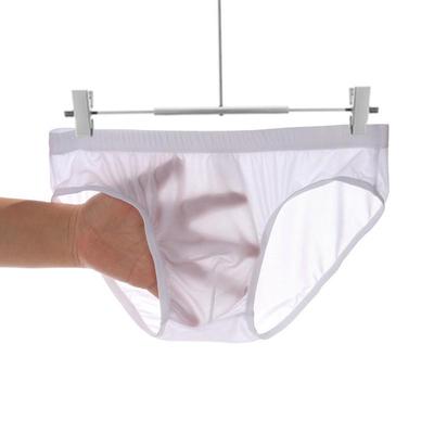 Slips Sexy Transparents Taille Basse en Soie Glacée pour Homme - Respirants, Tendance, Sous-vêtements d'Été