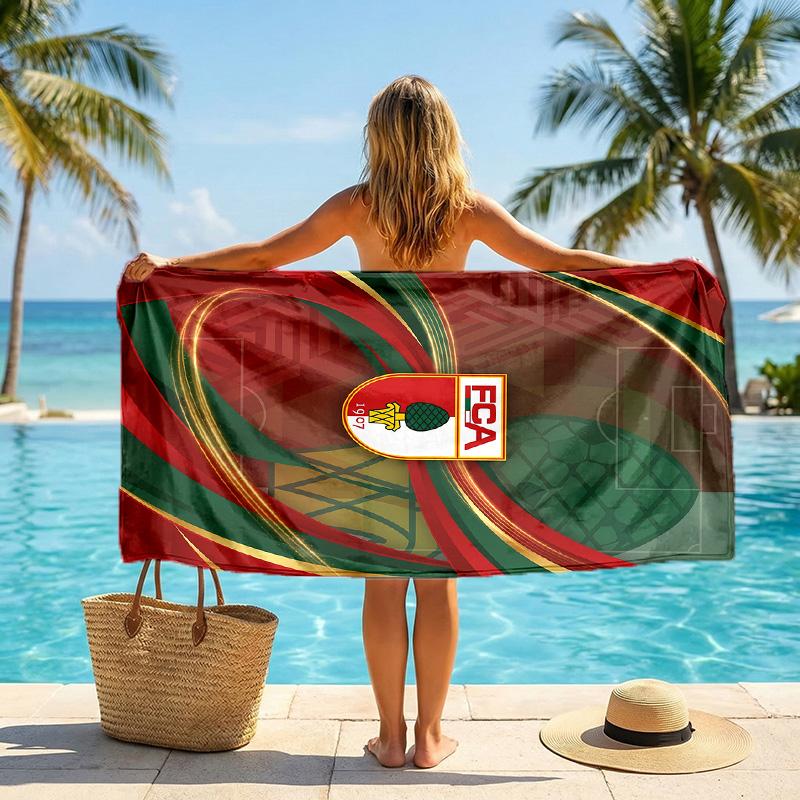 FC Augsburg FC print Quick Dry Beach Towel Microfiber Absorbent Portable Travel Swimming Towel