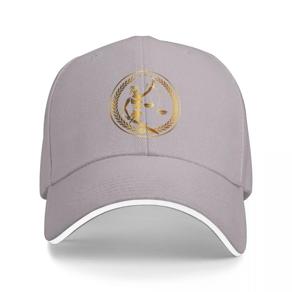 Lady Justice Logo. Baseball Cap Fun Hats Snap Back Hat Dropshipping Fishing Hat Women's Hats 2025 Men's