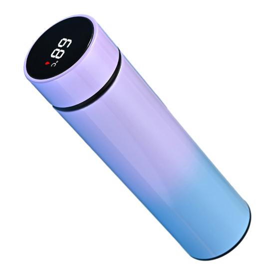 Yousheng Smart Thermal Mug with Temperature Display 500ML Stainless Steel Vacuum Insulated Bottle Tea Bag Filter Portable Travel Cup for Hot Cold